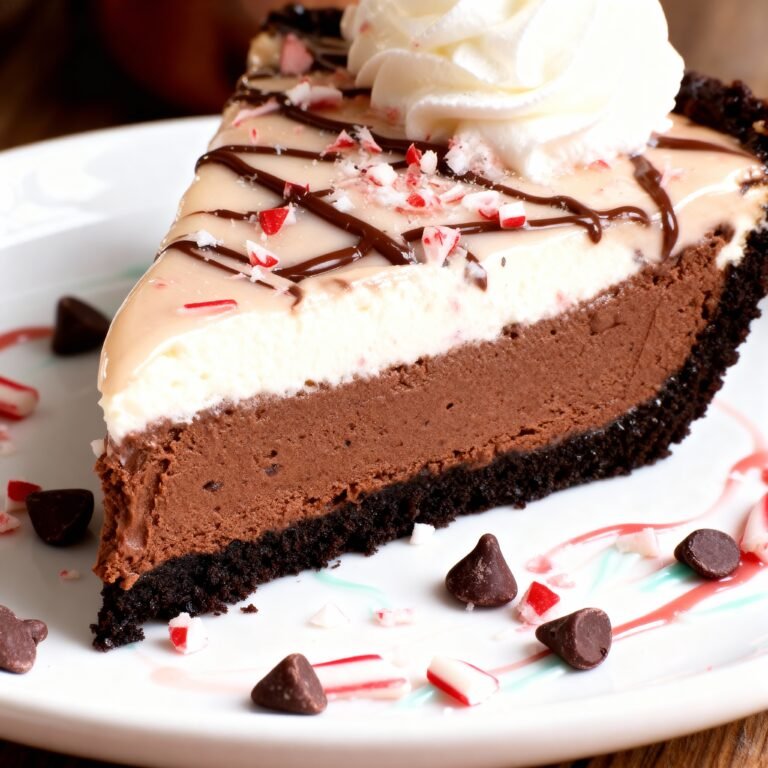 No Bake Candy Cane Pie Recipe