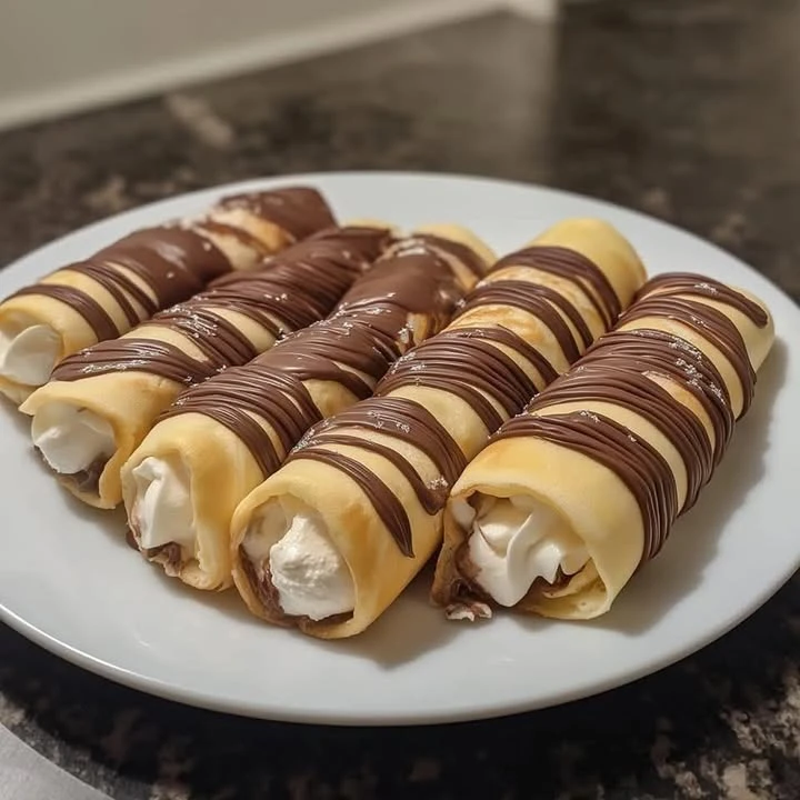 Recipe Title: Nutella Cream-Filled Crepes finished
