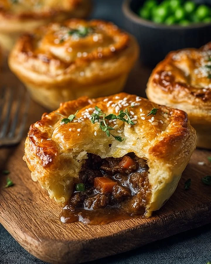 Savory Irish Beef & Sweet Potato Mini Pies finished