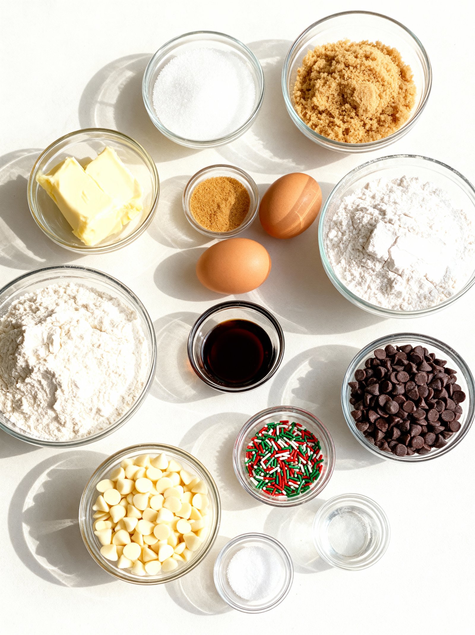 Winter Wonderland Chocolate Chip Cookies ingredients