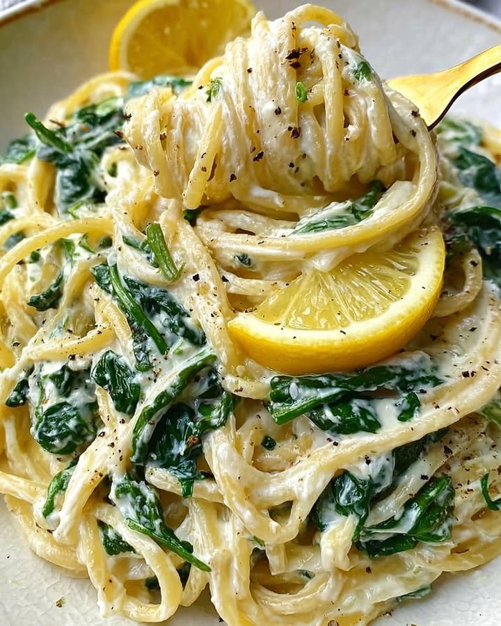 Recipe Title: Zesty Lemon Ricotta and Spinach Pasta ingredients