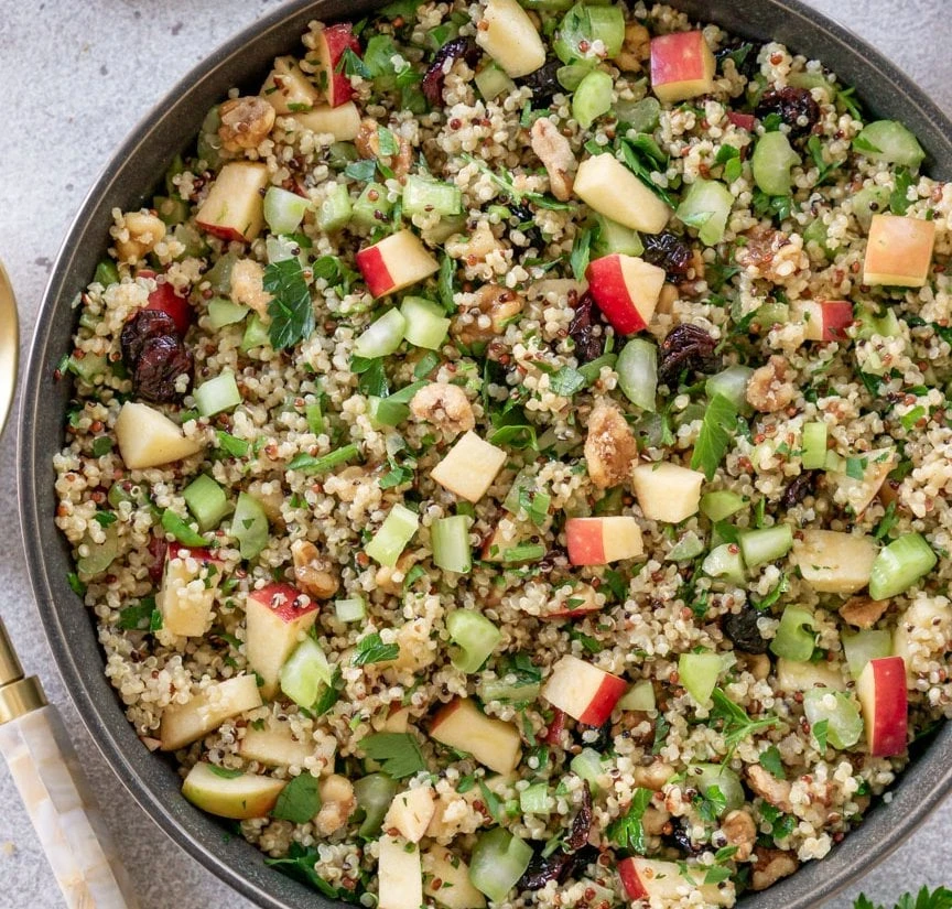 15 Minute Apple Quinoa Salad or Easy Quinoa Apple Salad finished