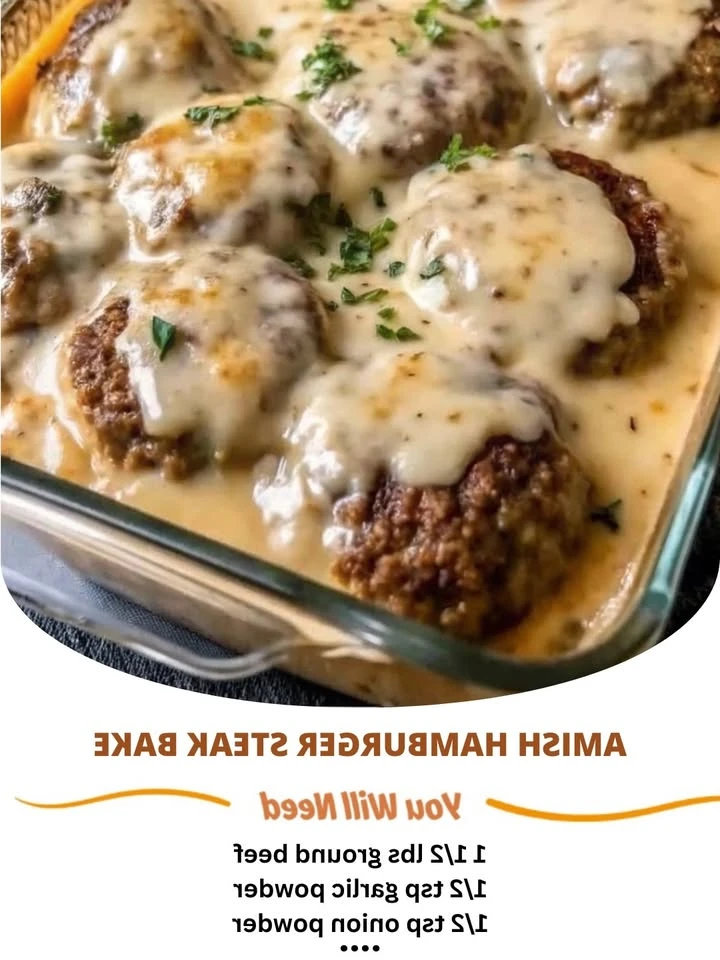 Recipe Title: Amish Hamburger Steak Bake finished