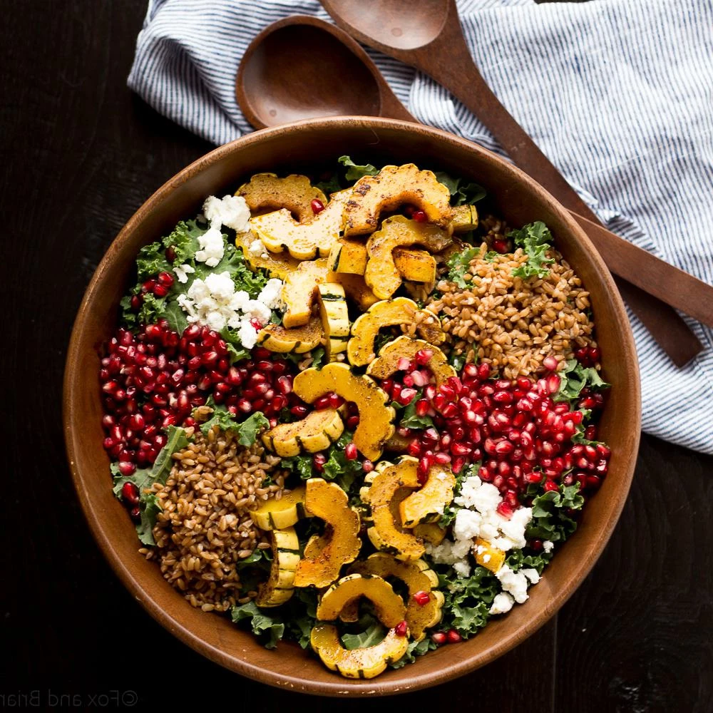 Autumn Harvest Salad with Pomegranates or Amazing Autumn Harvest Salad finished