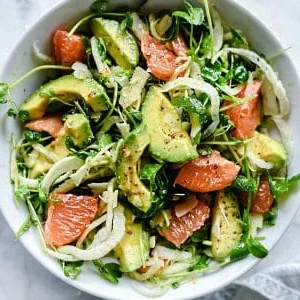 AVOCADO GRAPEFRUIT AND FENNEL SALAD finished