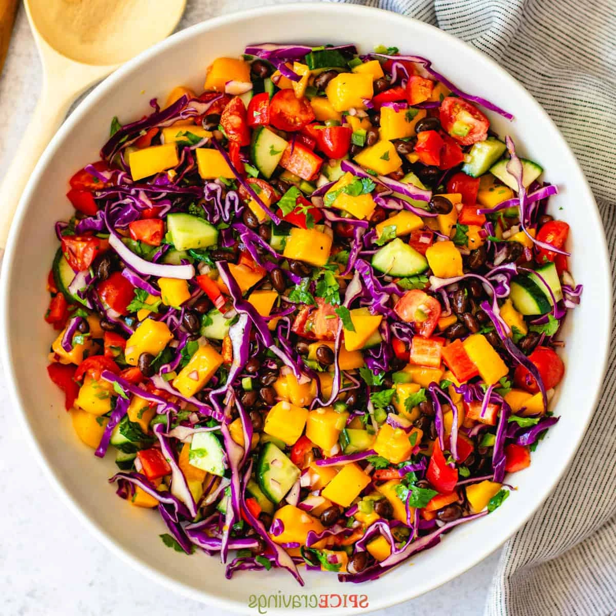 Black Bean Mango Salad finished