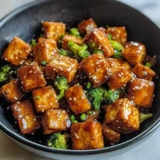 Crispy Honey Garlic Tofu finished