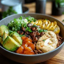 Recipe Title: Delightful Burger Bowls Recipe for Healthy Eating finished