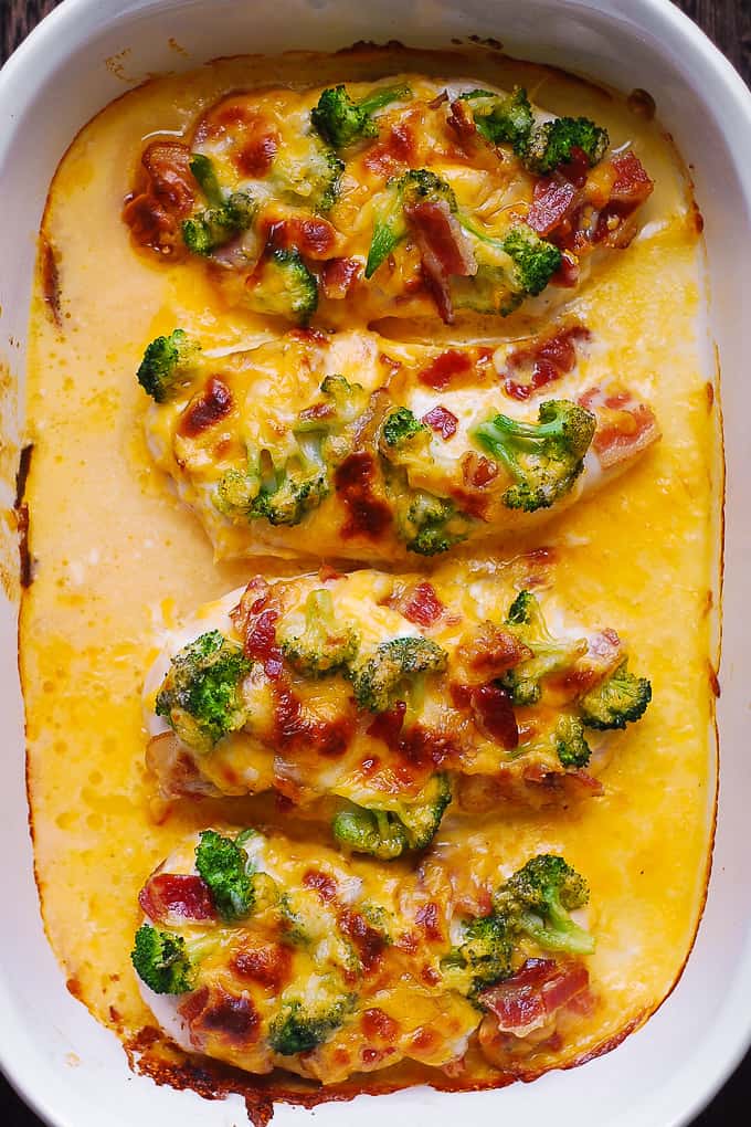 Easy One Pan Baked Ranch Chicken With Broccoli And Bacon Recipe