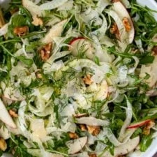 Fennel Apple Salad or Fennel Apple Salad with Arugula - Stephanie Kay Nutrition finished
