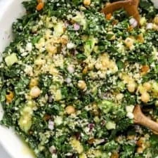 Fresh Healthy Kale Quinoa Salad finished