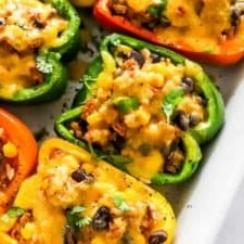 Healthy Mexican-Style Stuffed Peppers finished