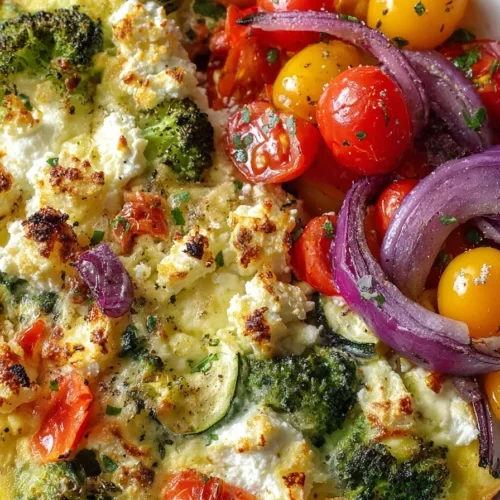 High-Protein Veggie Bake with Cottage Cheese finished