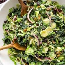 Simple Kale and Brussels Sprout Salad Recipe