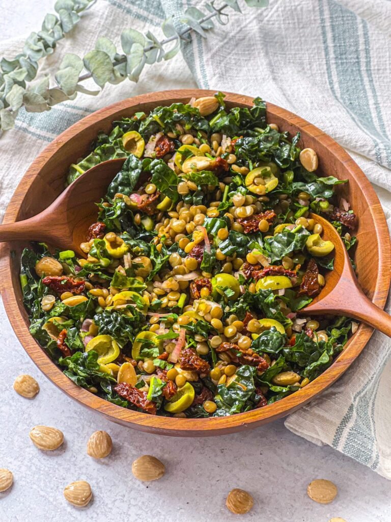 Lemon Pesto Lentil Salad Recipe