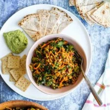 Moroccan Lentil Carrot Salad (Vegan) finished