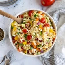 Orzo Salad Recipe finished