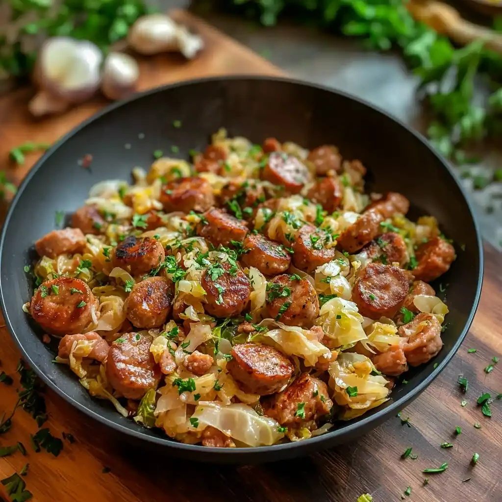 Sausage and Cabbage Stir Fry (30-Minutes) finished