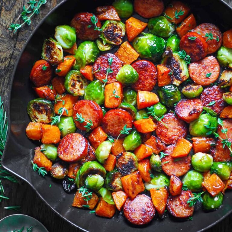 Autumn Sausage Dinner with Roasted Veggies Recipe