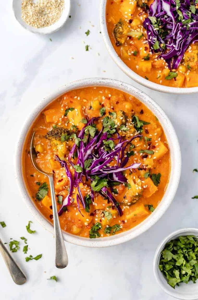 Slow Cooker Coconut Quinoa Curry or The best quinoa curry recipe finished