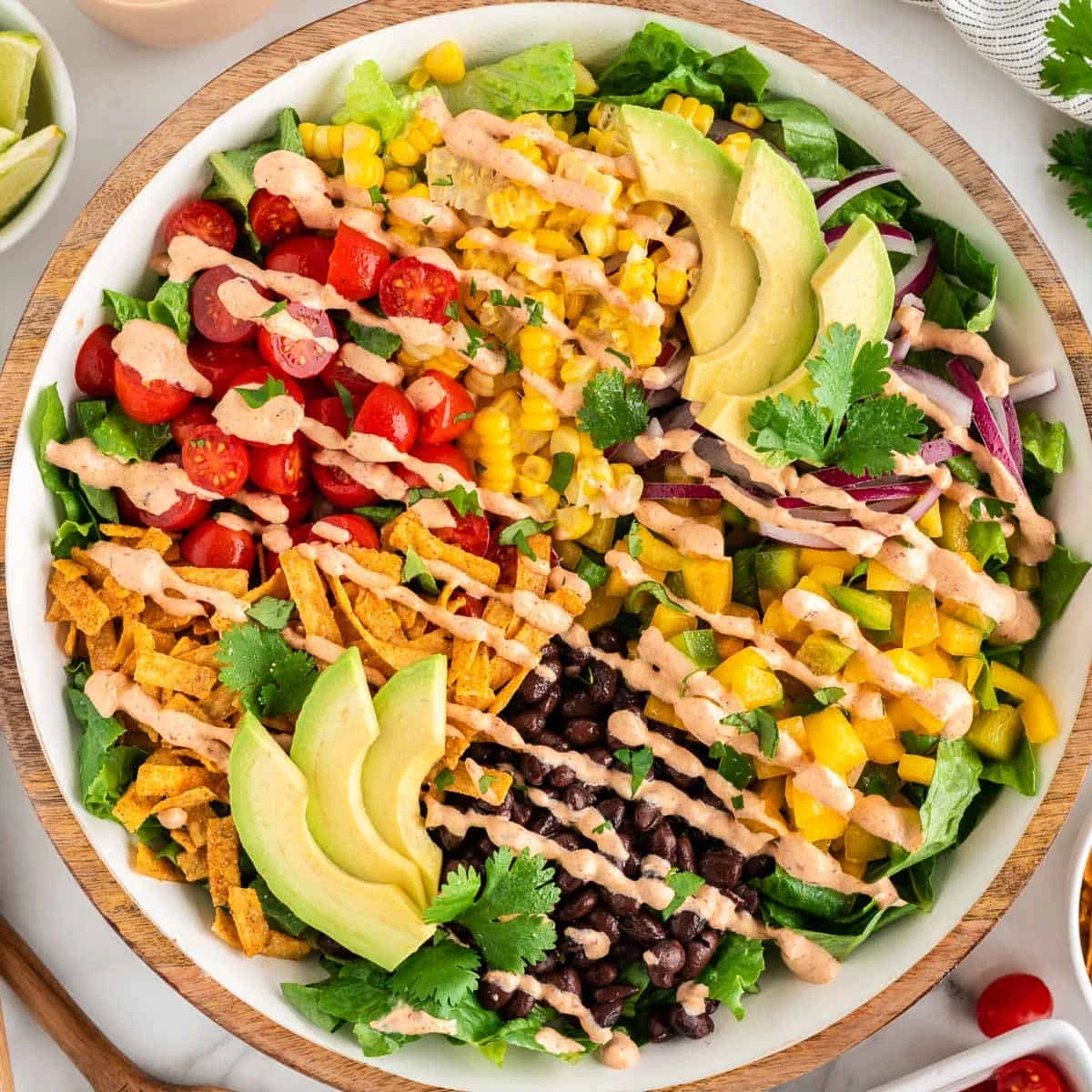 Southwest Chipotle Salad finished