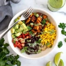 Sweet Potato Taco Bowls - 30 Minute Meal finished