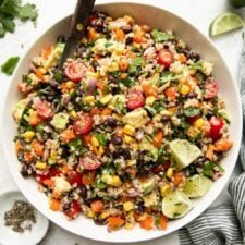 Chili-Lime Quinoa Black Bean Salad with Corn Recipe