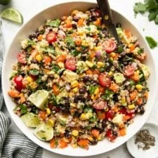 Recipe Title: Tex-Mex Quinoa Salad | Gluten Free & Vegan finished