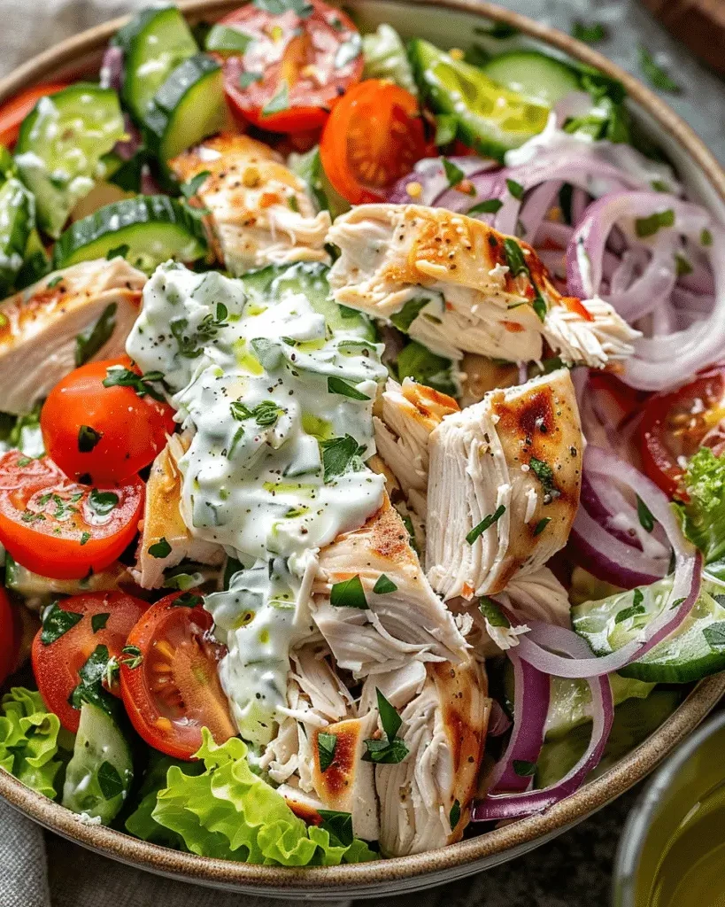 TZATZIKI CHICKEN SALAD finished