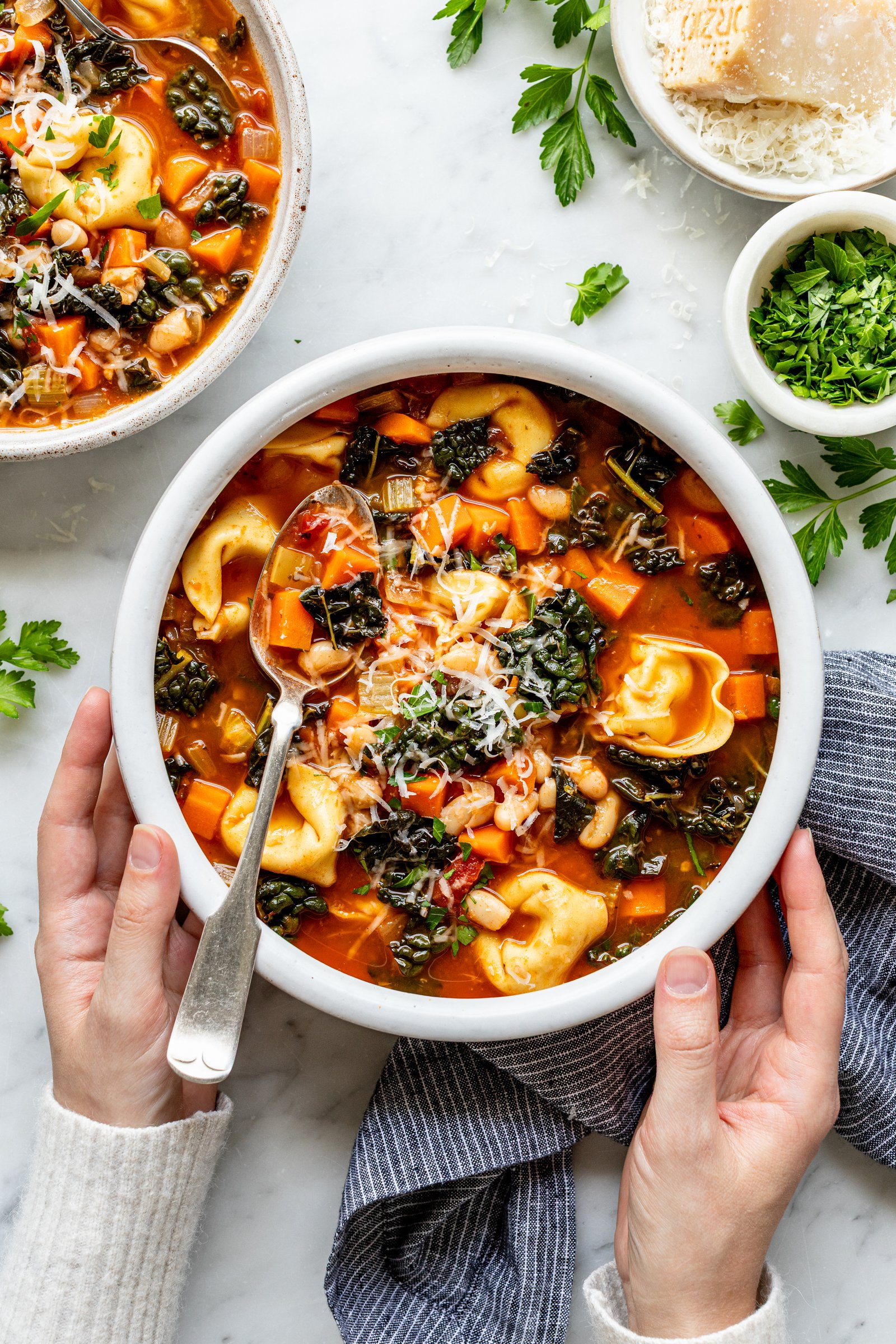 Veggie-Loaded Tortellini Soup (vegetarian) ingredients