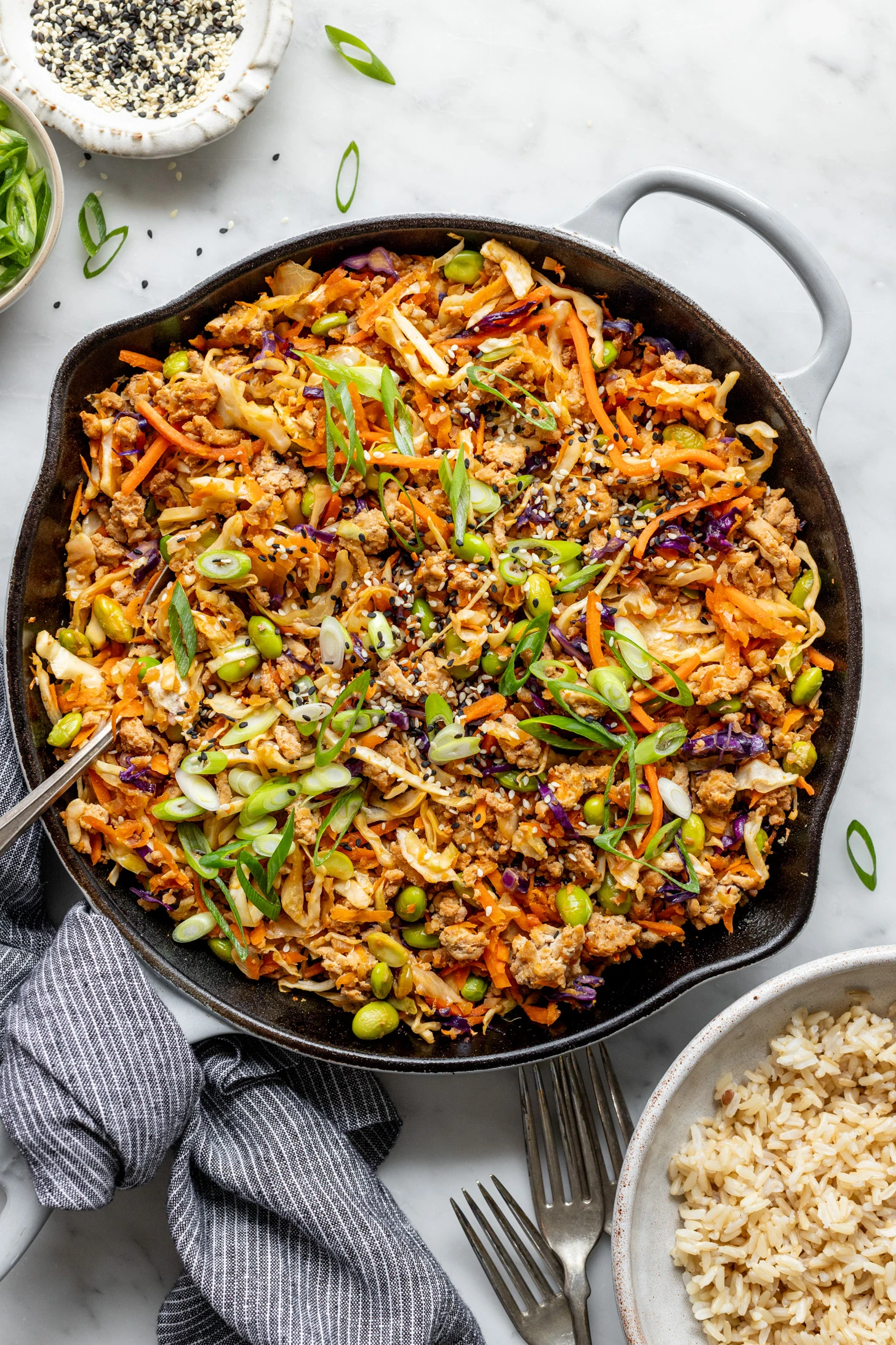 Veggie-Packed Turkey Egg Roll In A Bowl finished