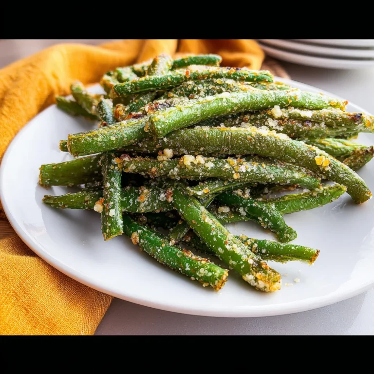 Air Fryer Parmesan Green Beans Easy Recipe