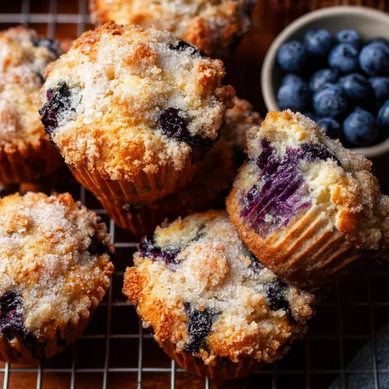 Bakery Style Blueberry Muffins Recipe
