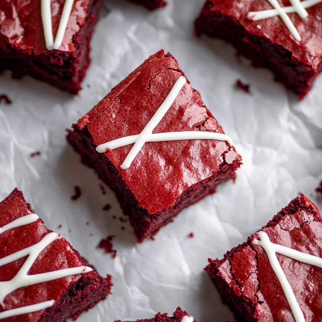 The Best Fudgy Red Velvet Brownies Recipe image-3