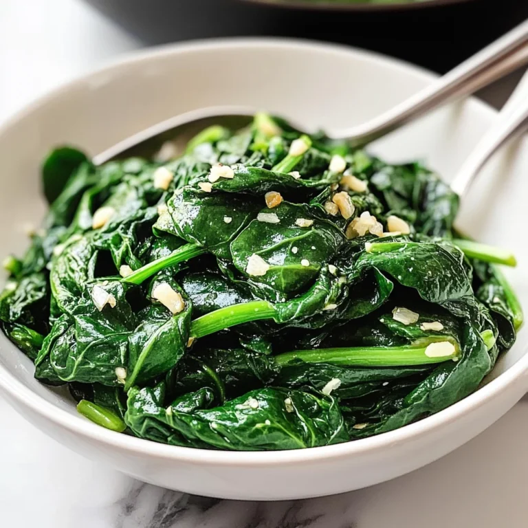 Garlic Sautéed Spinach Recipe