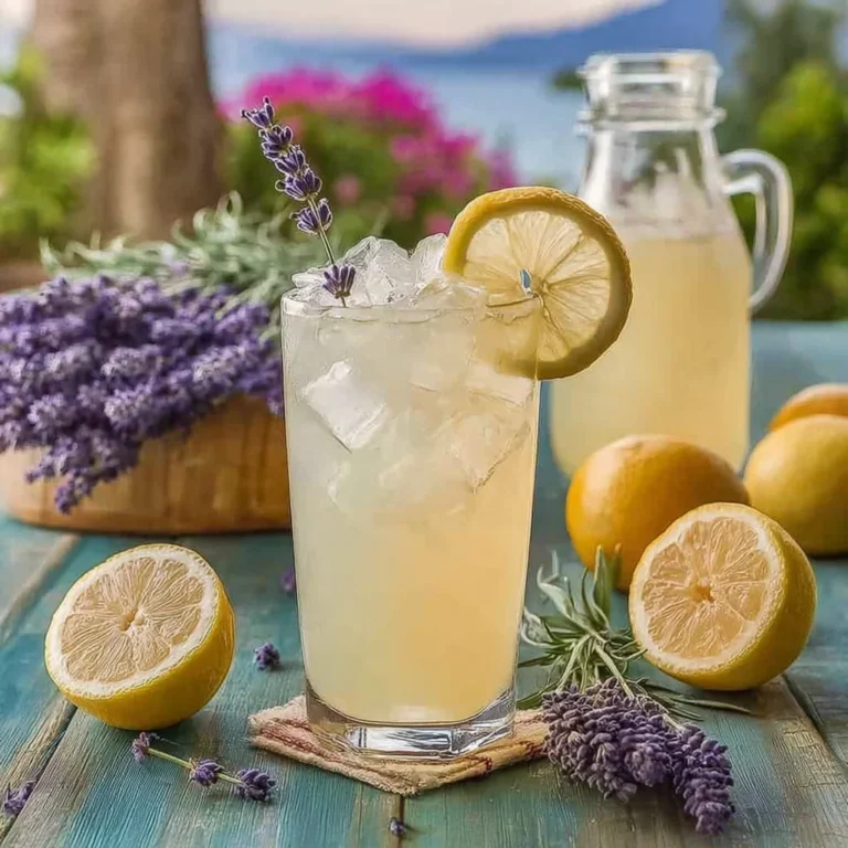 Coconut Lavender Lemonade Mocktail Recipe