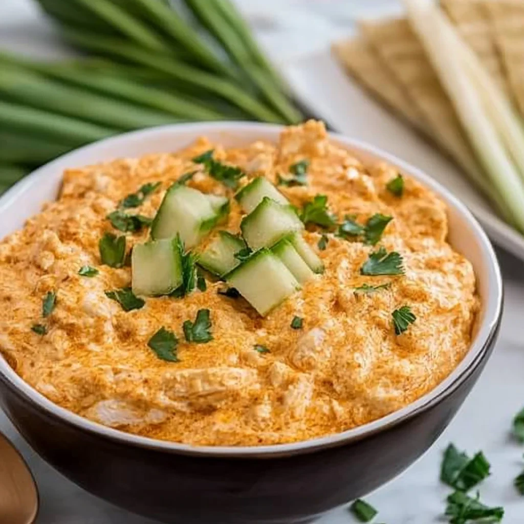 Crockpot Buffalo Chicken Dip image-3