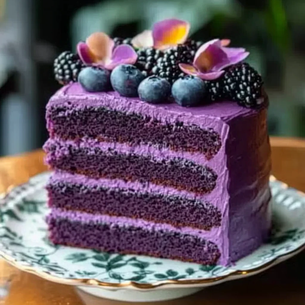 Decadent Royal Purple Velvet Cake – A Dessert to Impress image-3