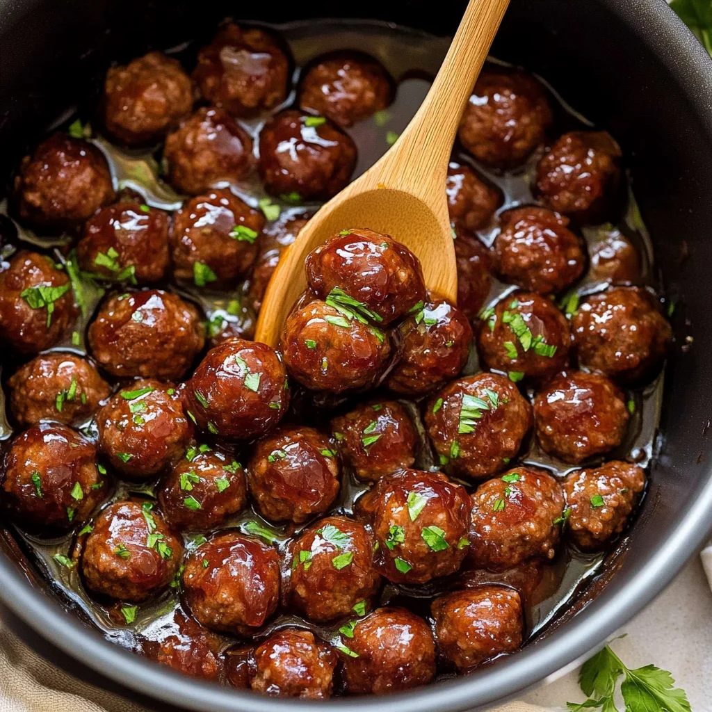Easy Grape Jelly Meatballs Recipe image-2
