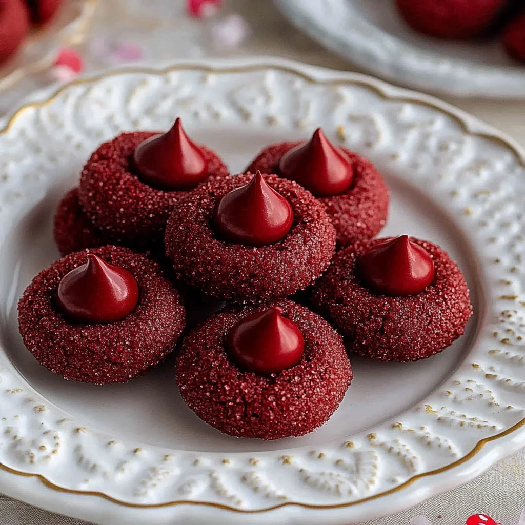 Easy Hershey's Red Velvet Blossoms Cookies image-3