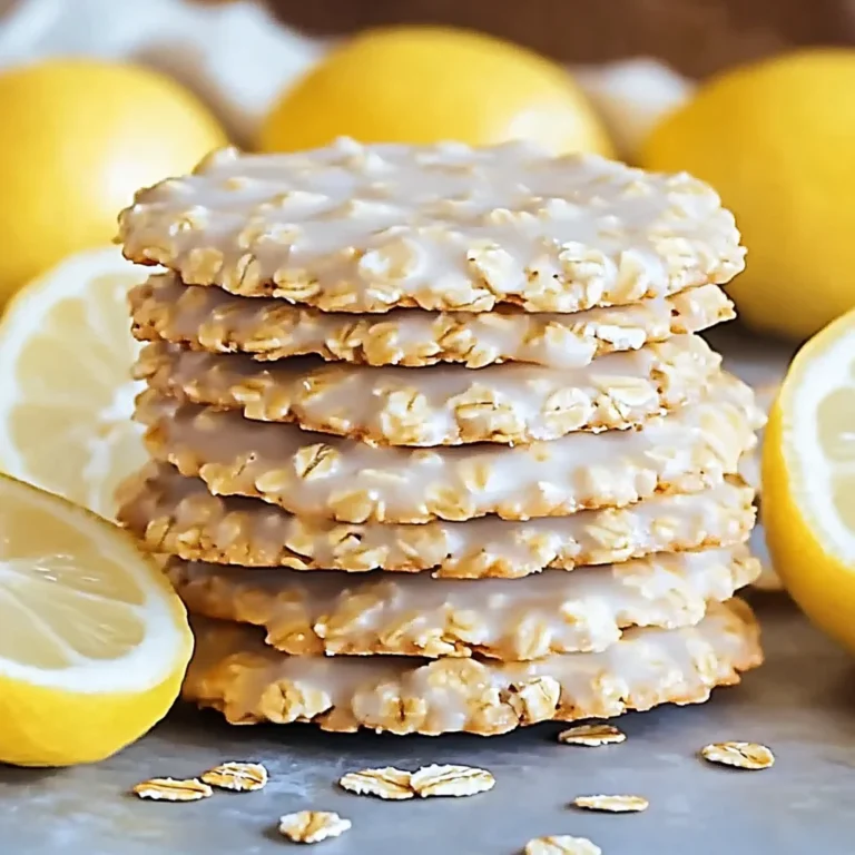 Lemon Oatmeal No-Bake Cookies Recipe