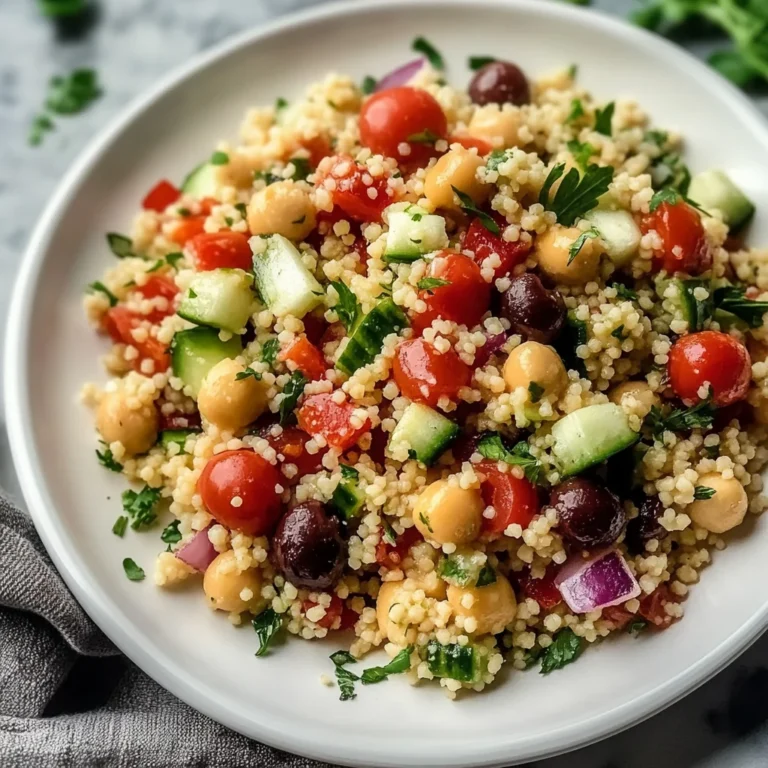 Light Mediterranean Couscous Salad Recipe