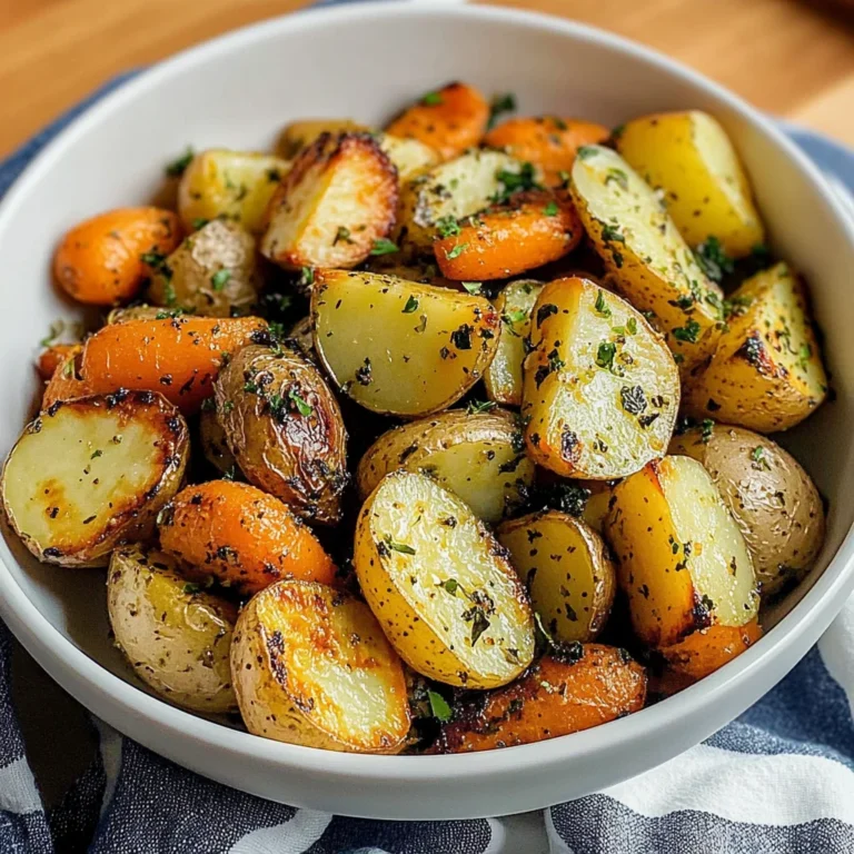Garlic Herb Roasted Potatoes Carrots and Zucchini Recipe