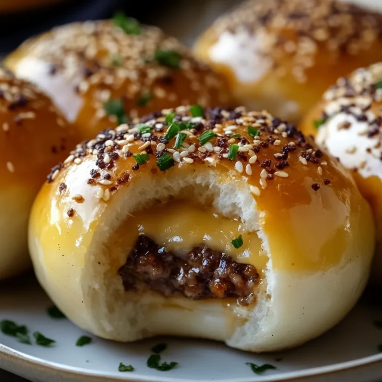 Garlic Parmesan Cheeseburger Bombs Recipe
