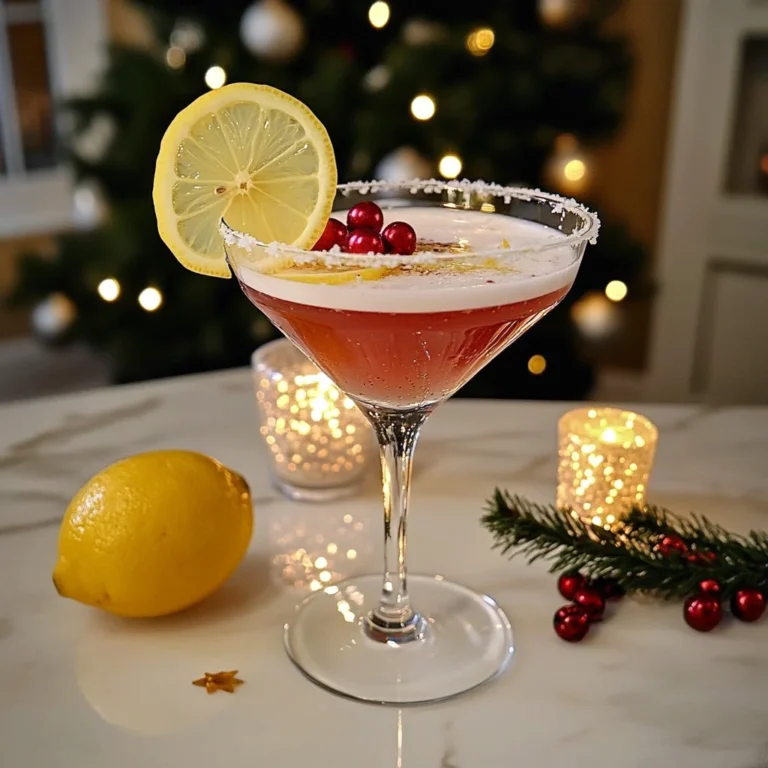 Holiday Lemon Drop Cocktail Recipe