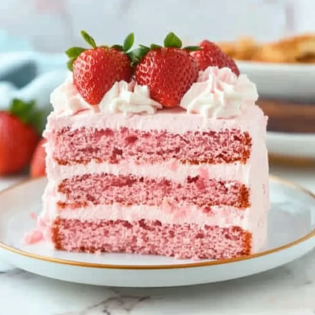 Homemade Strawberry Cake image-3
