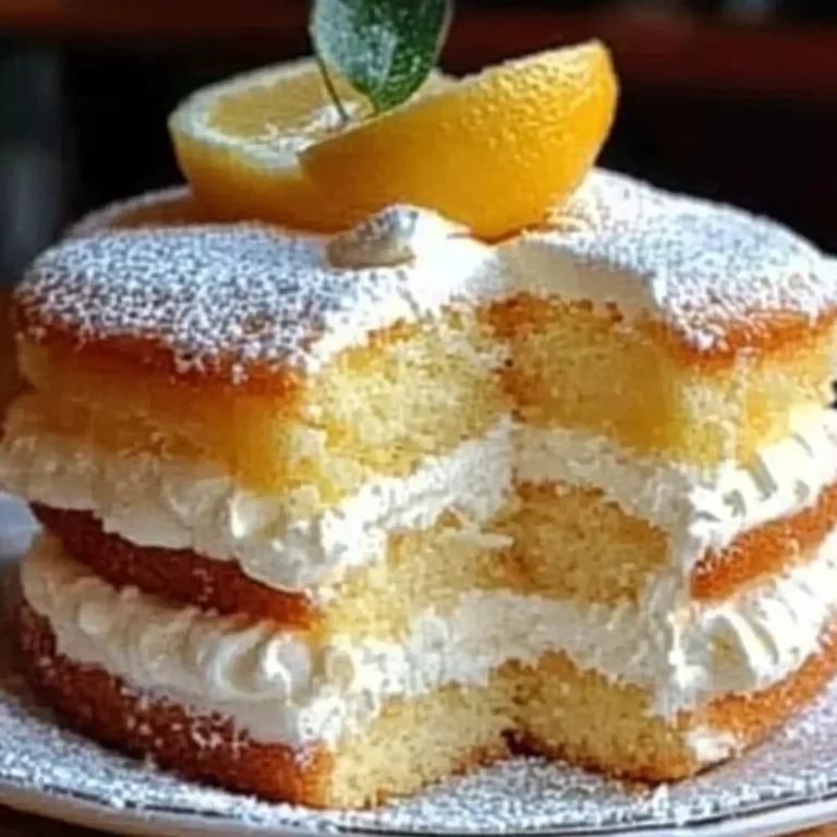 Italian Lemon Cream Cake Recipe