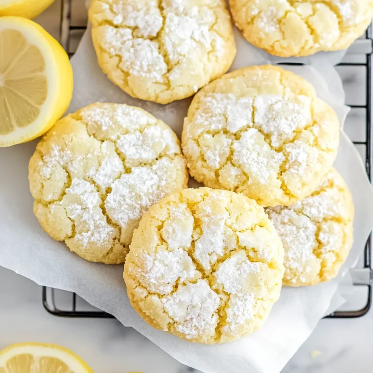 Lemon Crinkle Cookies Recipe
