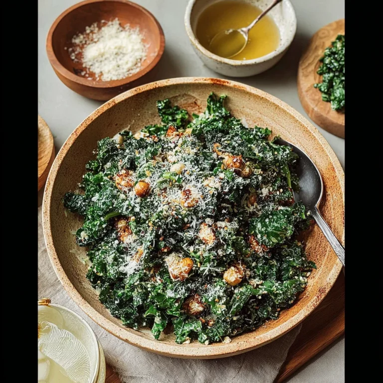 Lemony Parmesan Kale Salad Recipe