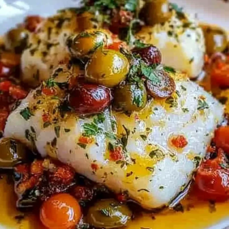 Mediterranean Baked Cod with Olives Recipe